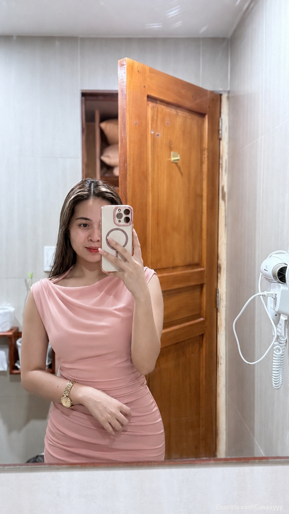 Pink look goods on me. 🤍🌷