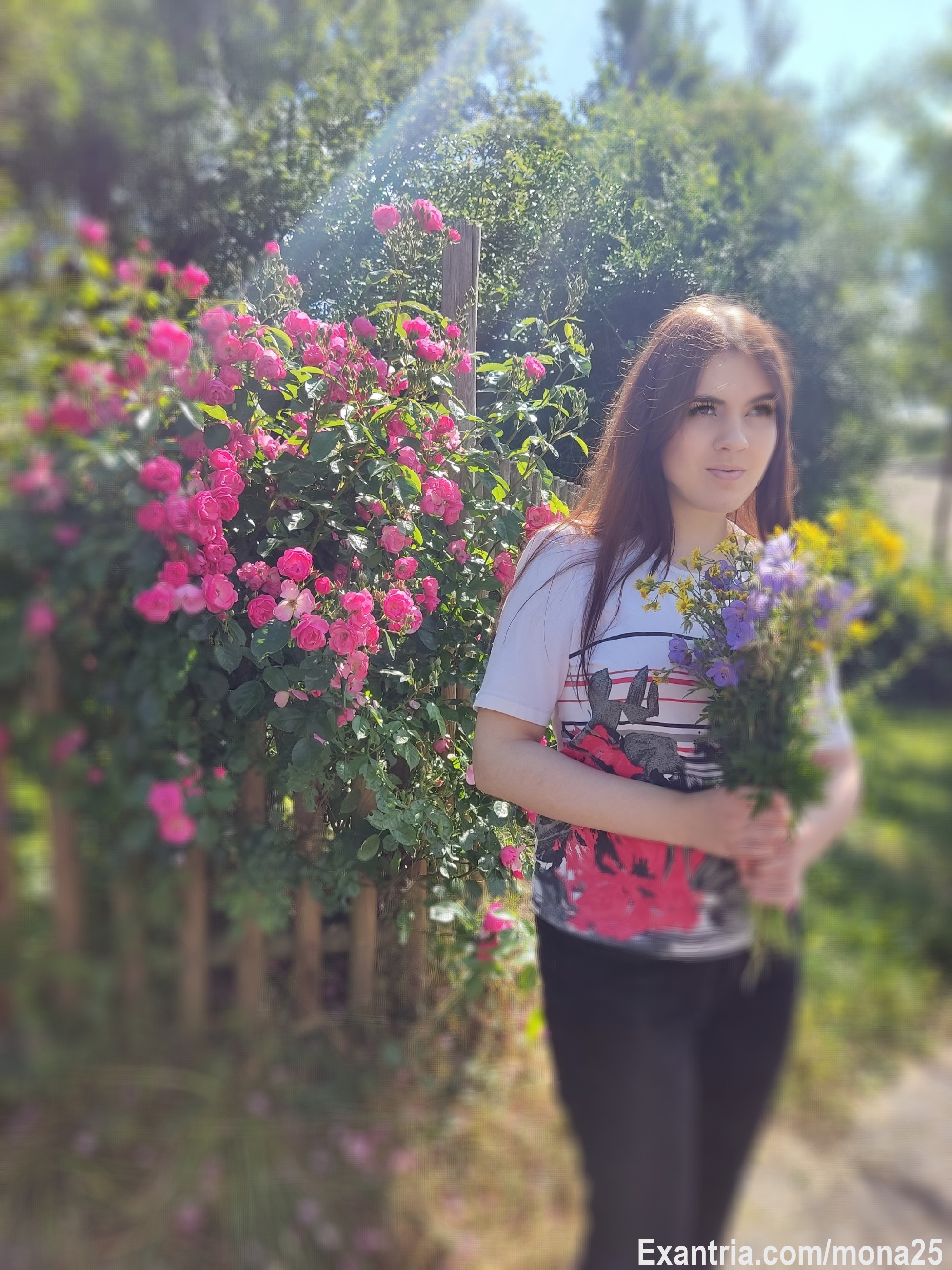 Me in flowers